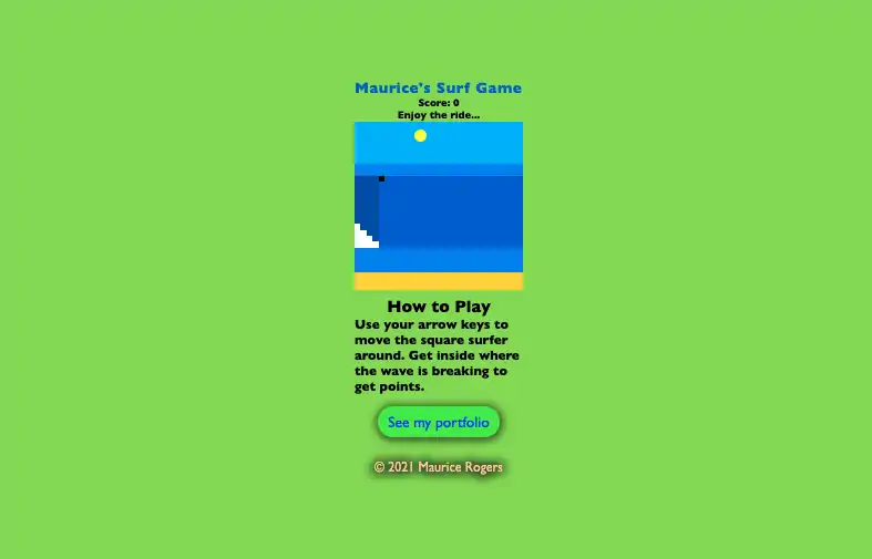 Thumbnail for my first surf game.