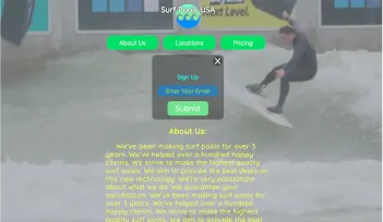 my product landing page